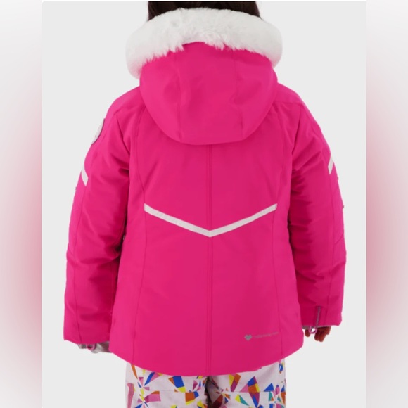 Obermeyer Katelyn Preschool Girls Jacket (faux fur) 2021 NWT - Picture 2 of 16